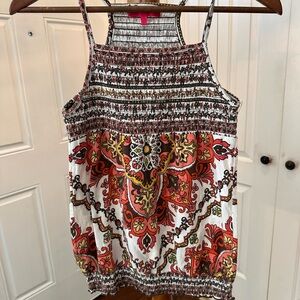 Almost Famous Multicolor Boho Camisole Tank Top